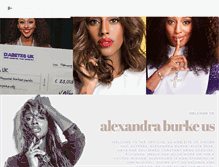 Tablet Screenshot of alexandra-burke.us